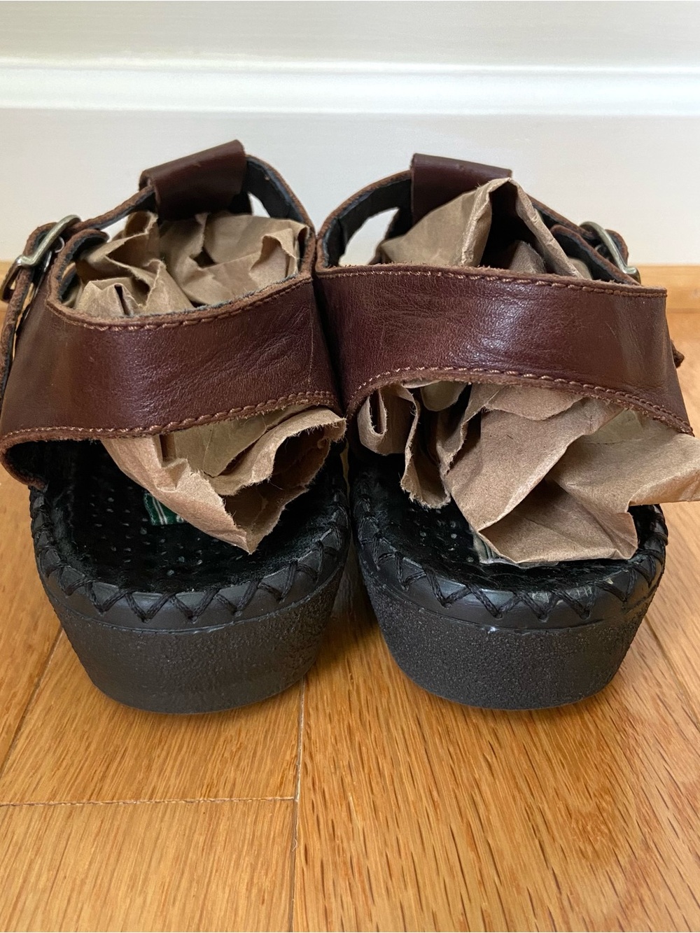 Josef Seibel Brown Leather Fisherman Sandals Womens Size 39/8.5 Coastal Rugged - Picture 4 of 12